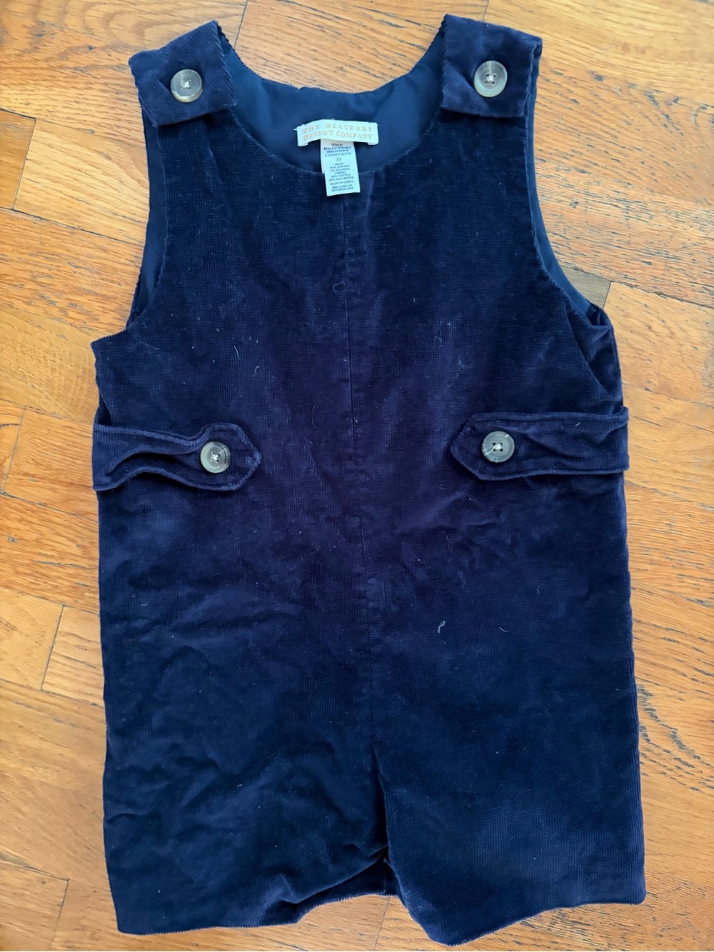 The Beaufort Bonnet Company Navy Corduroy Jon Jon 3t